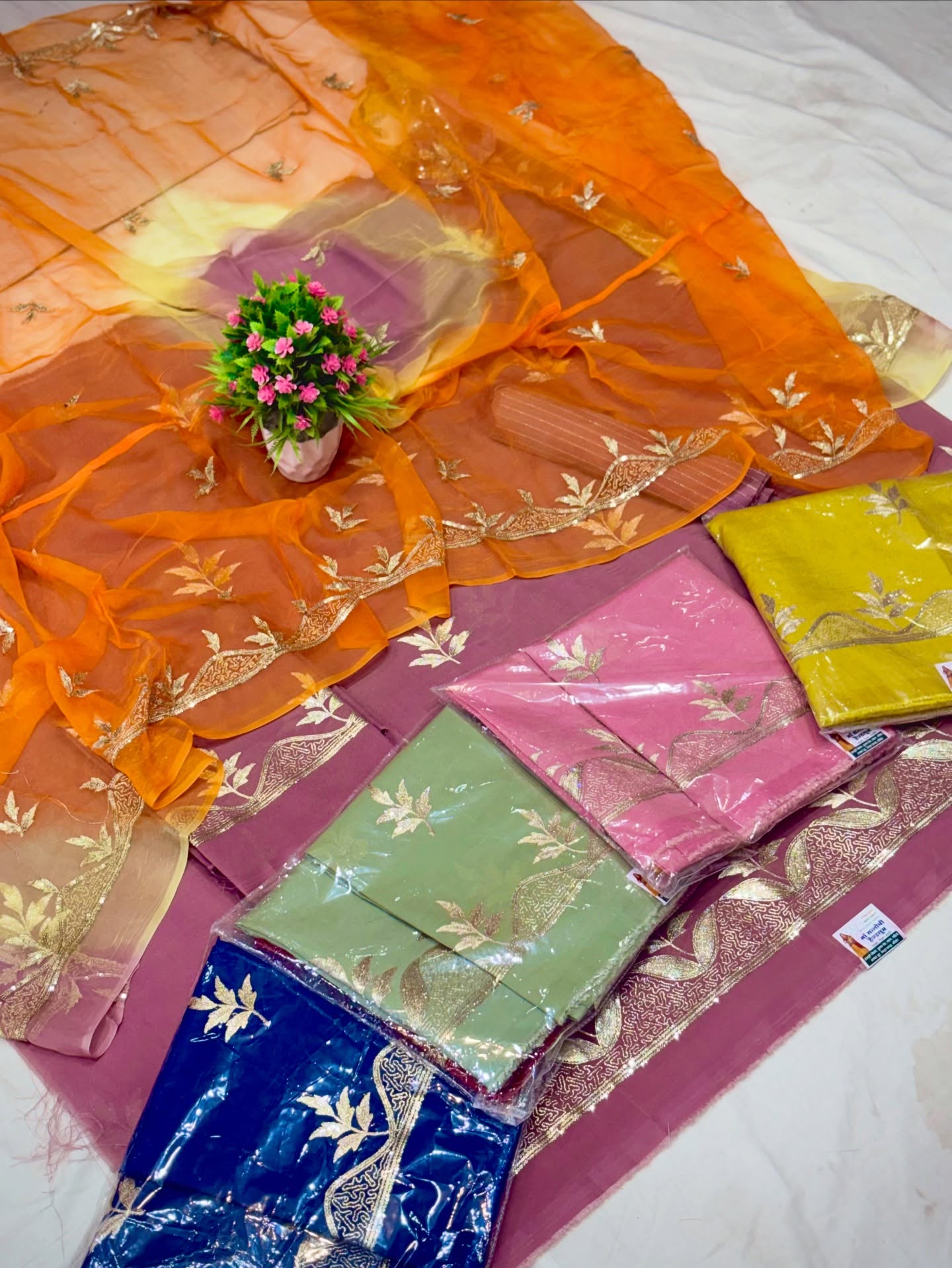 Heritage Edit – Multicolor Traditional Indian Dress Materials at Maa Santoshi Handloom, Barmer